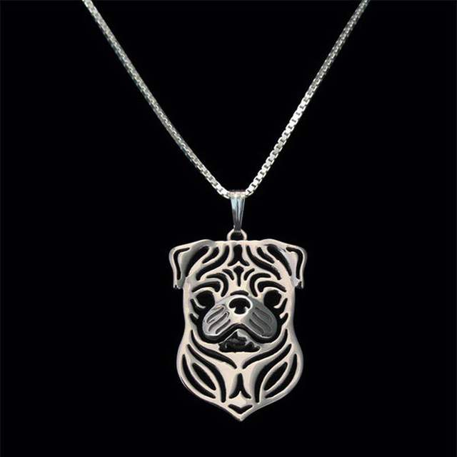 Pug pendant & chain