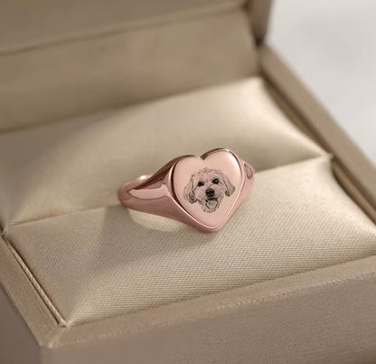 Custom Pet Portrait Ring