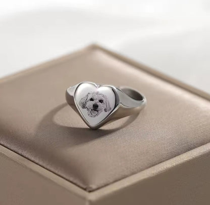 Custom Pet Portrait Ring