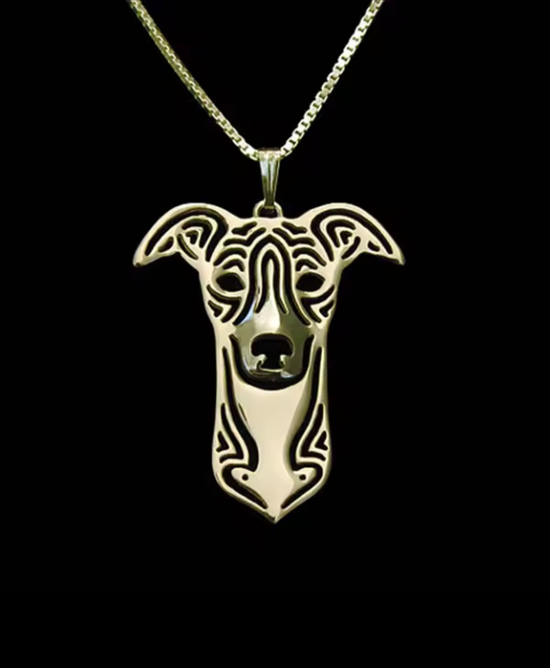 Lurcher pendant & necklace