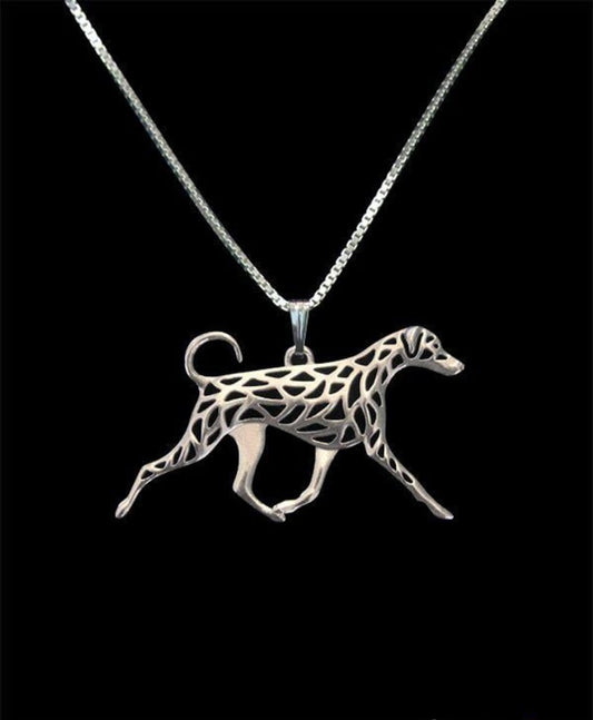 Doberman pendant & necklace