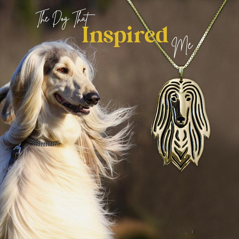 Afghan Hound necklace