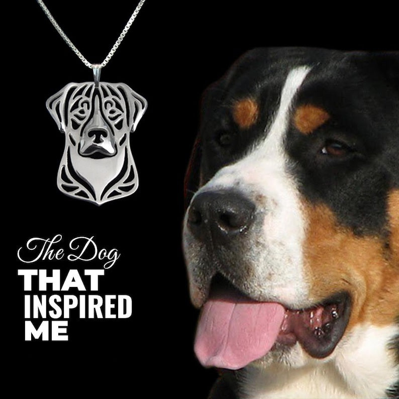 Greater Swiss Mountain dog necklace