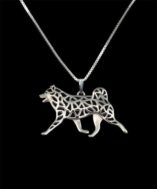 Shiba Inu pendant & chain